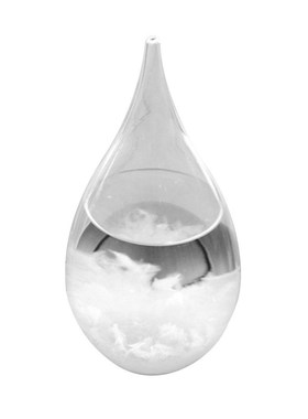 *65x115mm Transparent Droplet Storm Glass Water Drop Weather