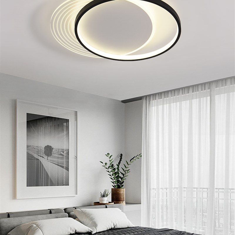 卧室灯简约现代i吸顶灯创意极简房间灯北欧大气新款书房灯主卧灯