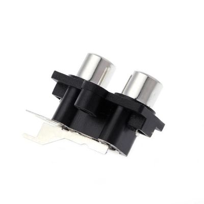 速发5 Pcs PCB Mount 2 Position Stereo Audio Video Jack RCA F