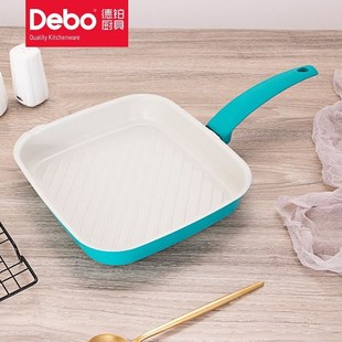 Debo德鉑柯蒂斯煎s鍋不粘平底鍋明火專用24cm黑色