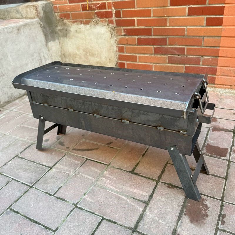 直销齐齐哈尔大烤锅加q厚加大木炭烧烤炉东北烤串炉齐齐哈尔手工