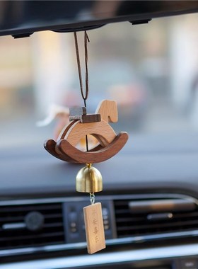 童梦木马木质风铃 Joe的小作坊 北欧风装饰挂件创意治愈车挂 礼物
