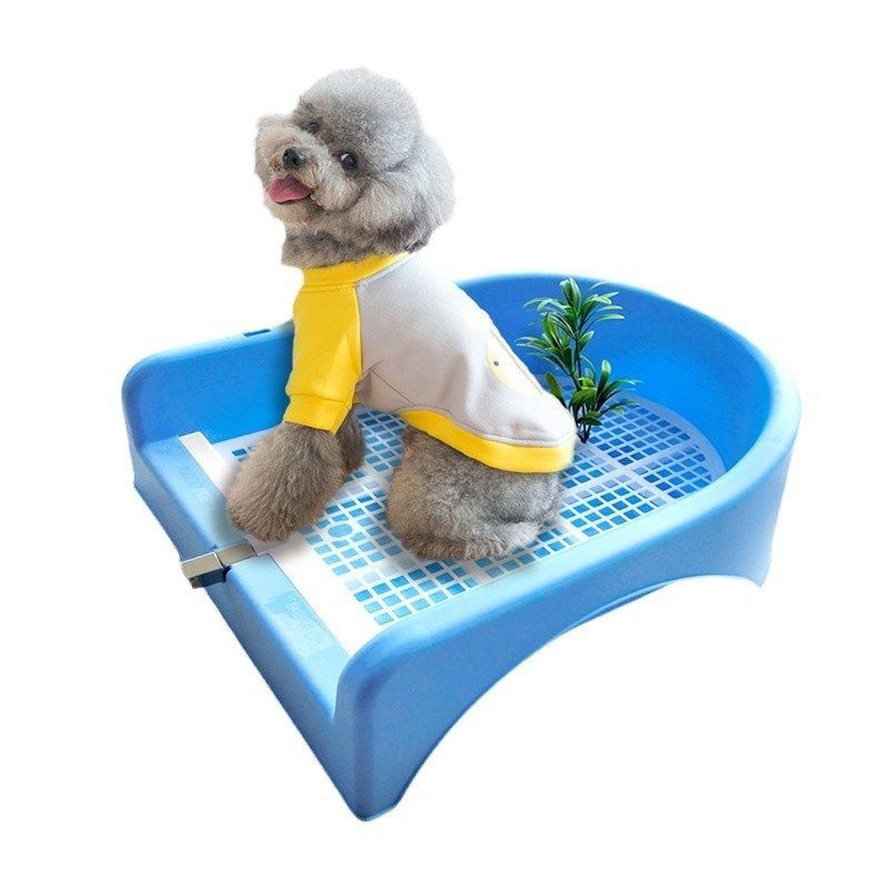 狗厕所自动冲水直排下水道清洗小型犬便盆泰迪尿盆狗猫厕所便便器