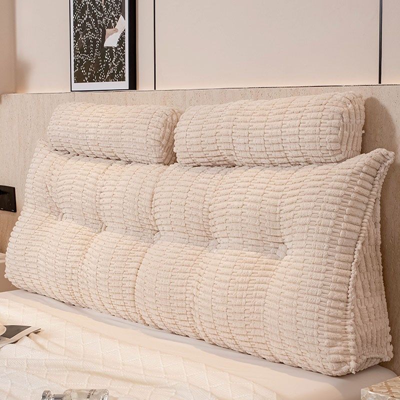 奶油风床头靠垫卧室护腰榻榻米软包双人大靠背可拆洗沙发飘窗靠枕,居家布艺,床头靠垫,淘宝优惠券,粉丝福利购,淘宝优惠卷