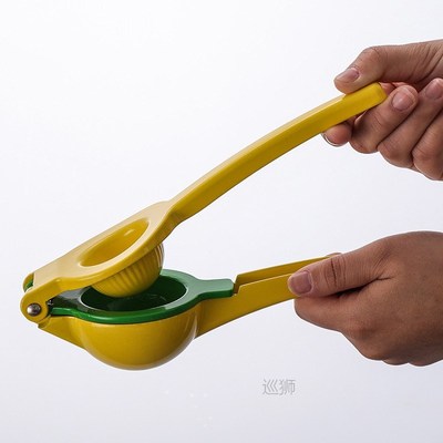 Metal Lemon Squeezer Hend Held Juicer Double Bowl Lemon Lime