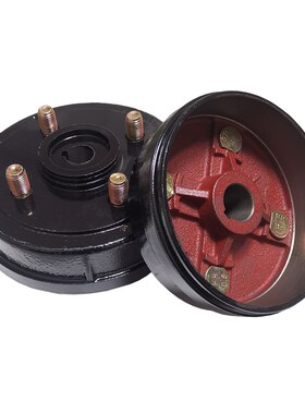 电动三轮车刹车锅160制动盆180200220固定盘130电动车4孔5刹车鼓