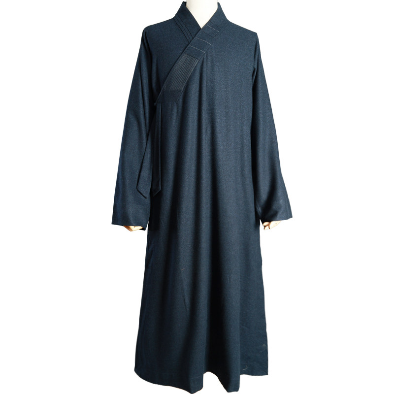 新面料秋冬季长褂僧服保暖毛呢春秋加厚祥仁大褂短褂僧袍师父僧衣