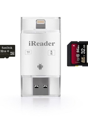 3in1 iFlash Drive USB Micro SD SDHC TF OTG Card Reader Writ