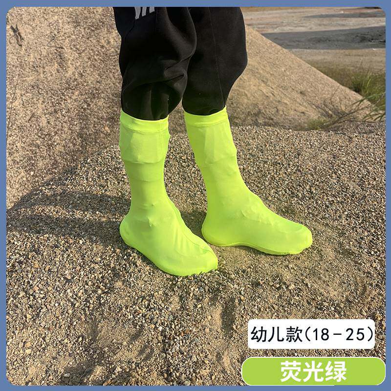 茶卡盐湖鞋套高筒防水沙漠防沙环保透明儿童旅游大西北敦煌鸣沙山