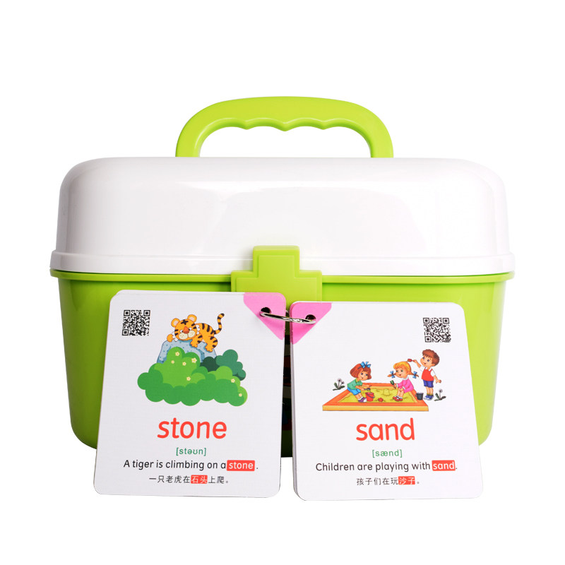 优儿说英语d单词卡片幼儿启蒙一年级英文小学生点读笔儿童早教闪