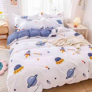 定做四件套三件套定制全棉被套床单枕套纯棉被罩婴T儿褥套垫套被