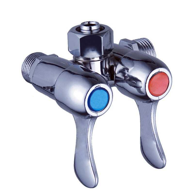 老式混水阀门明暗装一体冷热水龙头双把双控太阳能淋浴花洒开关