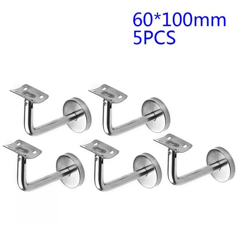 5pcs Stainless Steel Handrail GuardrGail Stair Railing Suppo 标准件/零部件/工业耗材 其他五金件 原图主图