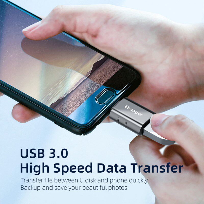 USB Type C OTG Adapter USB 3.0 To USB C Male Converter Stan