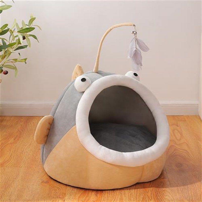 猫窝四季通用猫咪封闭式房子夏季冰垫可拆洗网红狗窝宠物用品,宠物/宠物食品及用品,猫窝/屋/帐篷/沙发,淘宝优惠券,粉丝福利购,淘宝优惠卷