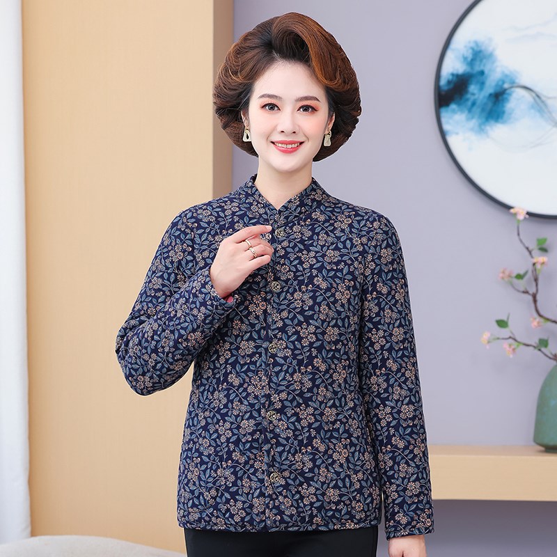 老年人秋a冬驼绒棉袄妈妈冬装保暖棉服柔软弹力奶奶内搭贴身小棉