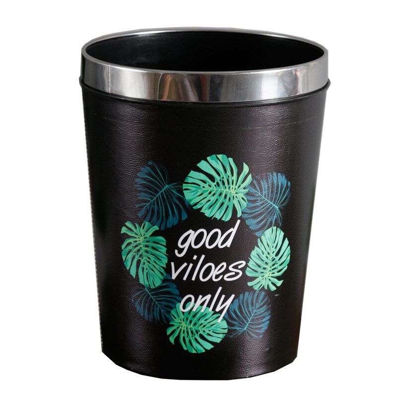 欧式创意大号压圈防水垃圾桶复古大容量办公室垃圾收纳桶