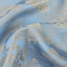 Набивные ткани 双色花萝印花面料 连衣裙旗袍面料 玫瑰花暗纹数码印花布现货