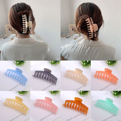 推荐2020 New Claw Clip for Women Tough Colorful Plastic Hair