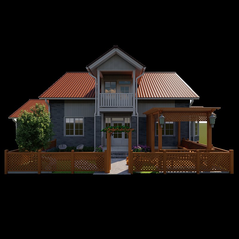 庭院设计效果图园林花园景观别墅露E台小院子装修方案楼顶布置规