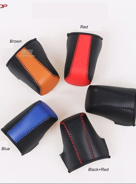 Genuine Leather Gear Shift Knob Cover For Mazda 3 Axela Aten