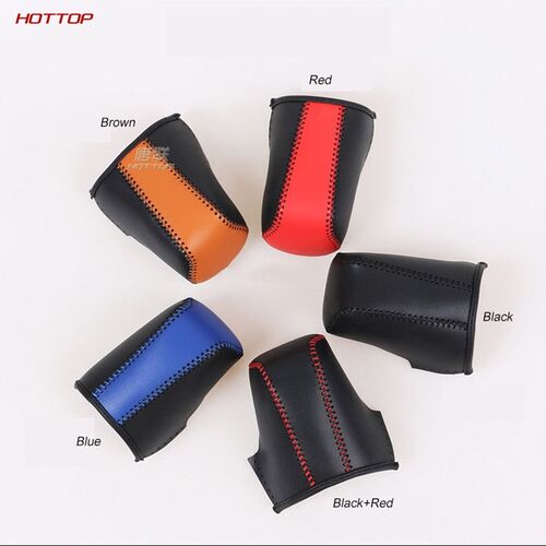 Genuine Leather Gear Shift Knob Cover For Mazda 3 Axela Aten