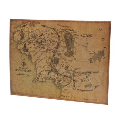 速发High Quality Vintage World Map Detailed Antique Wall Cha