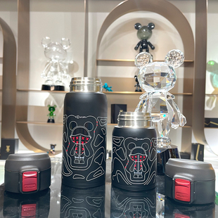 星际熊小清新便携杯奥氏体不锈钢保温杯随手礼品质感水杯