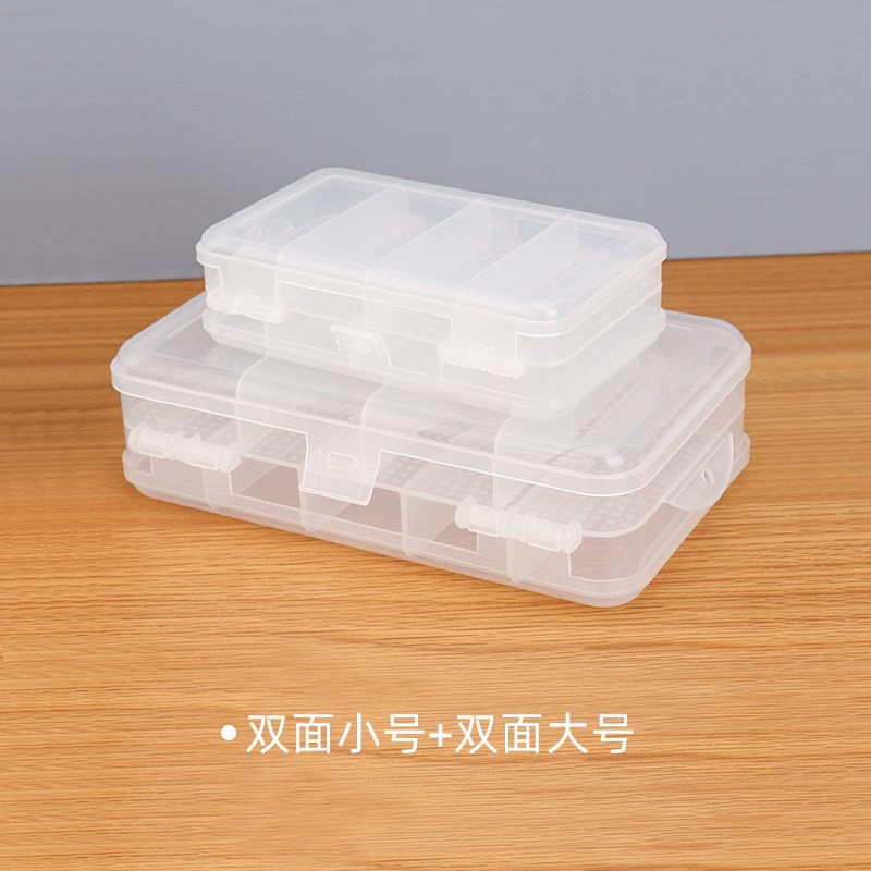 透明塑料小f盒子化妆师的装放头绳首饰发夹发卡皮筋夹子收纳盒图片