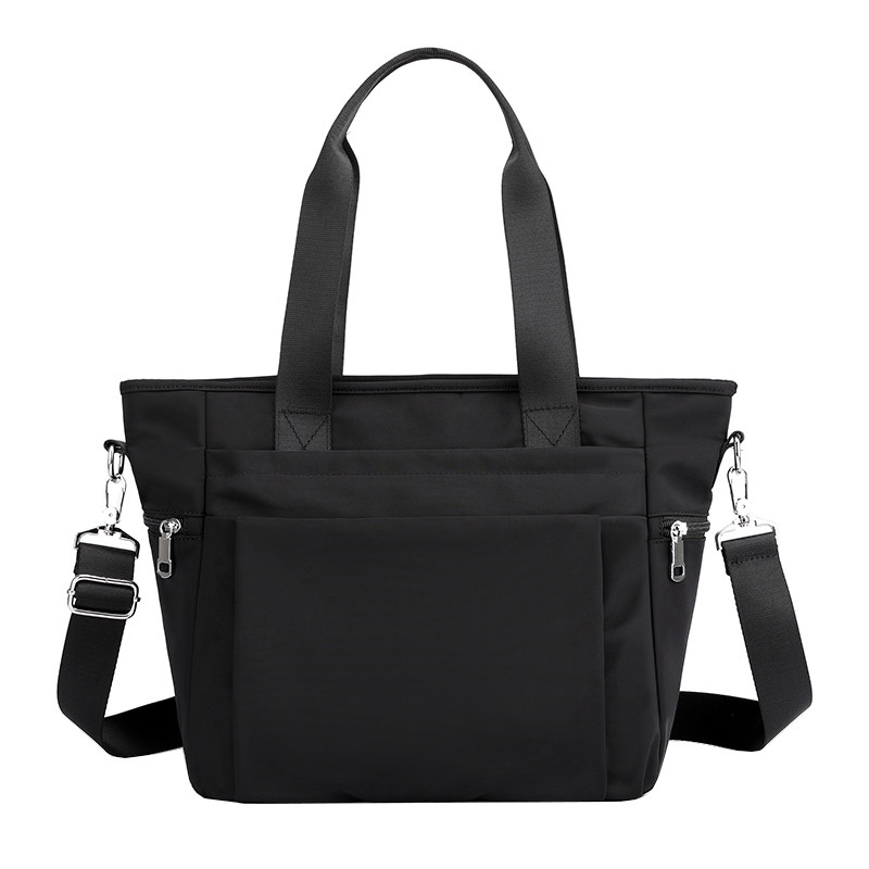 单肩牛津布女包2021新款潮休闲大容量旅行尼龙防水纯色手提斜挎包