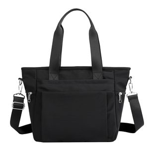单肩牛津布女包2021新款潮休闲大容量旅行尼龙防水纯色手提斜挎包