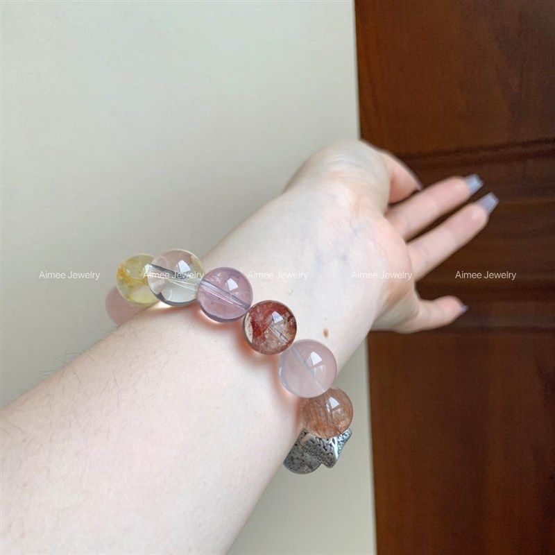 泥河日照丨多宝天然水晶手串 财富 健康 自信 桃花 行动力 全都要,饰品/流行首饰/时尚饰品新,手饰/手串,淘宝优惠券,粉丝福利购,淘宝优惠卷