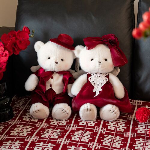薇妮婚品结婚压床娃娃一对新婚礼物婚庆公仔婚房床上摆件新款
