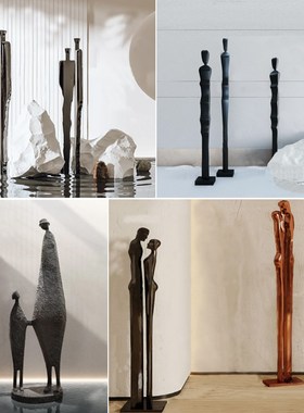 玻璃钢创意抽象人物雕塑艺术品办公室客厅玄关酒店装饰落地摆现货