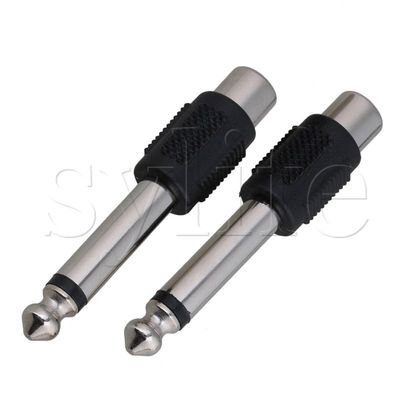 推荐10pcs Microphone 635mm 14" MONO to RCA Plug Audio Ad