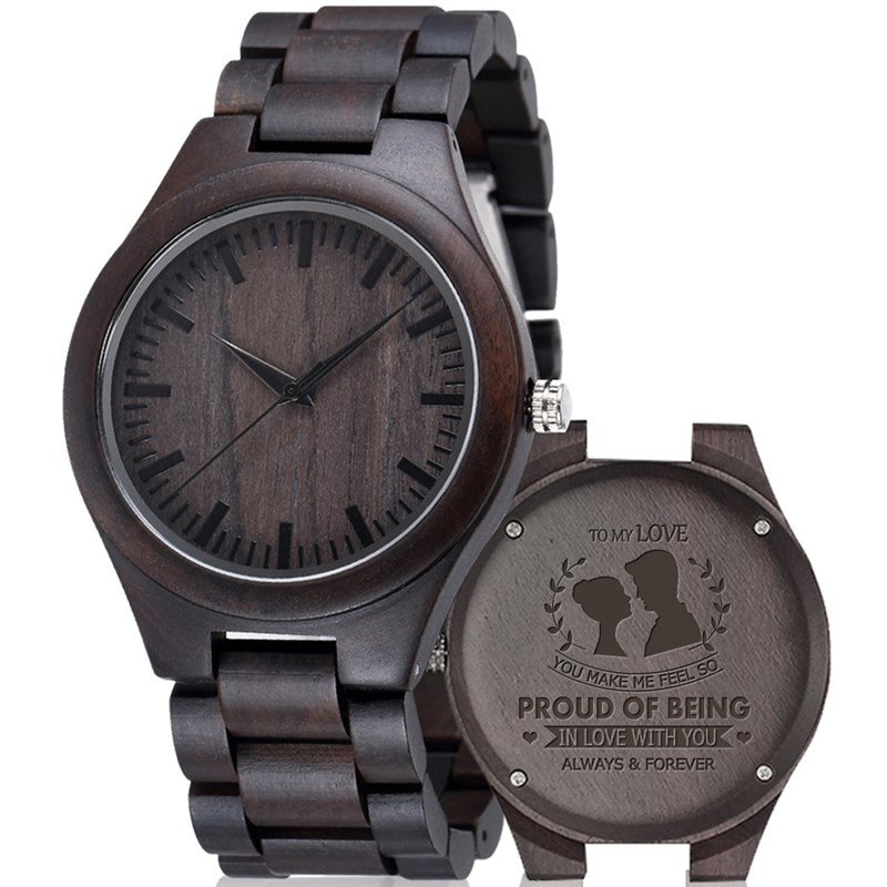 大表盘石英木表新款DIYwristwooden日J本2035机芯现货支持一件代