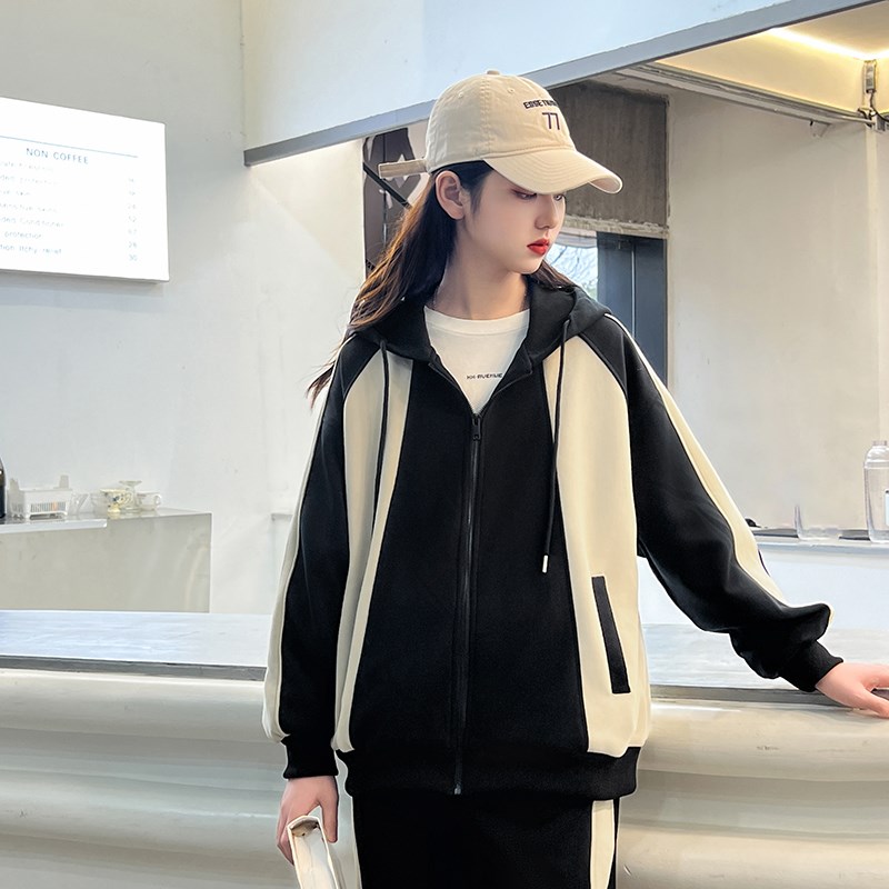 女童外套套装春秋款2024新款儿童装洋气中学生衣服大童春季两件套