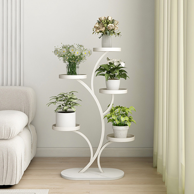 奶油风花架阳台置物架室内多层绿萝花架客厅落地式可移动花盆架,收纳整理,阳台置物架,淘宝优惠券,粉丝福利购,淘宝优惠卷