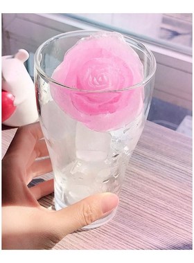 3D Silicone Rose Shape Ice Cubes Mold Mould for Cocktails Dr