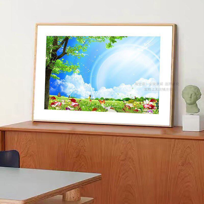 餐厅装饰画卧室床头挂画儿童房客厅沙发背景墙壁画田园风景酒店画