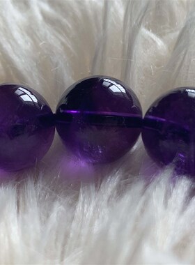 建木信使|【高品质】天然紫水晶手串无加色 乌拉圭原石原矿