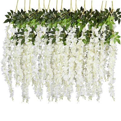 直销Wisteria Viine Artificial Fake Flowers Vine Garland Arch