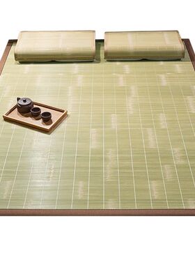 天然头层竹青家用凉席竹席夏季学生工厂宿舍单人床草席子可折叠
