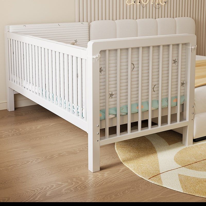 儿童床高低可调拼接床大床带护栏床边加宽单人床宝宝婴儿床铁艺床,住宅家具,儿童拼接床,淘宝优惠券,粉丝福利购,淘宝优惠卷