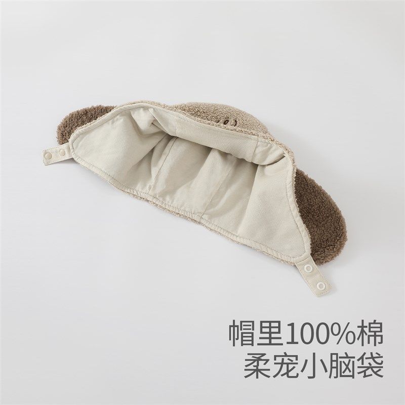 婴儿胎帽秋冬季加绒保暖新生儿兔头帽防风护耳猫可爱超萌宝宝帽子,童装/婴儿装/亲子装,帽子,淘宝优惠券,粉丝福利购,淘宝优惠卷