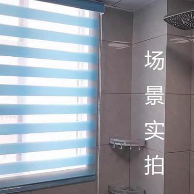 2022新款免打孔百叶帘卫生间卷帘厨G房办公室窗帘遮阳卷拉式柔纱