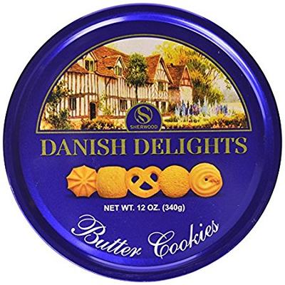 速发Sherwood DANISH DELIGHTS Butter Cookies, In a Nice Gifti