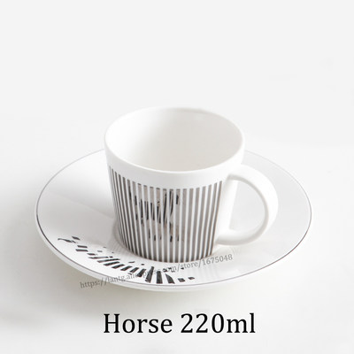 极速Creative Horse Anamorphic Cup Mirror Reflection Cup