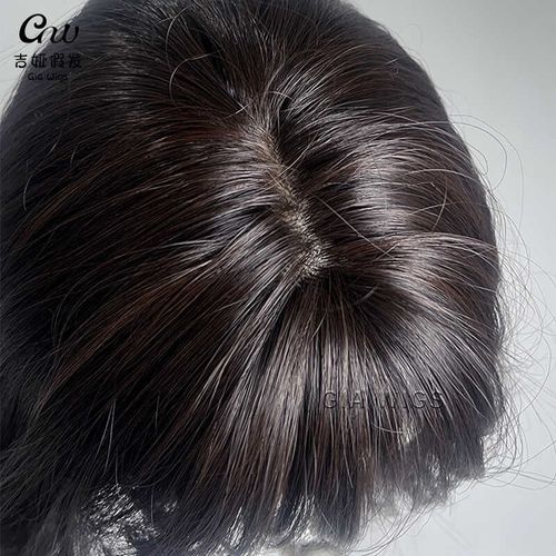 假发女全头套锁骨长发法式烫慵懒风整顶发套减龄齐刘海女款假发