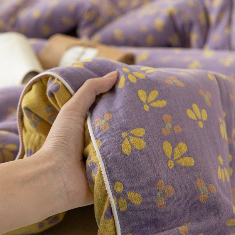 A类全棉双层纱被子被芯冬季春秋被单人棉被冬被冬天加厚保暖,床上用品,化纤被,淘宝优惠券,粉丝福利购,淘宝优惠卷